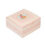 25-Pack Gift Boxes Vintage Rose Floral â€“ Dusty Rose Cardstock Favor Boxes for Cookies, Candies, and Mini Keepsakes - 4"x4"x2"