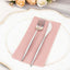 20 Pack Linen-Like Paper 8.5"x4" Napkins Dusty Rose - Highly Absorbent & Disposable Airlaid Guest Towels