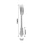 24-Pack Plastic Forks Baroque Style Metallic Silver - Heavy Duty Disposable Silverware 8"