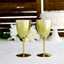 6-Pack Plastic Wine Glasses in Metallic Gold - Classy Disposable Goblets for Parties, Receptions & Banquets 8oz