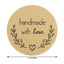 500Pcs 1.5â€ Handmade with Love Olive Branch Stickers Roll, Cookie and Bakery Box Labels - Round