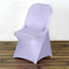 10 Pack Stretch Spandex Chair Covers Lavender Lilac for Folding Chairs - Durable 160GSM Fitted Slipcovers