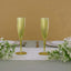 6-Pack Plastic Champagne Flutes in Metallic Gold - Classy Disposable Champagne Glasses for Toasting & Cocktail Parties 5oz
