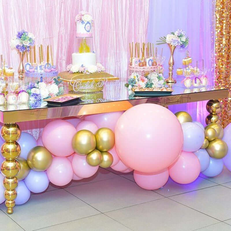 2 Pack 32" Large Matte Pastel Pink Helium Air Premium Latex Balloons