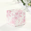 25 Pack Candy Treat Favor Boxes in French Toile Pattern - Matte Pink and White Party Gift Boxes, Cardstock Paper - 3"x3"