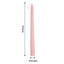 10-Pack Taper Candles Premium Wax Design Blush - Unscented Candles for Upscale Settings 10"