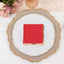 50-Pack Paper Beverage Napkins Red with Gold Foil Edge - 2 Ply Disposable Soft 18GSM Cocktail Napkins 5"x5"