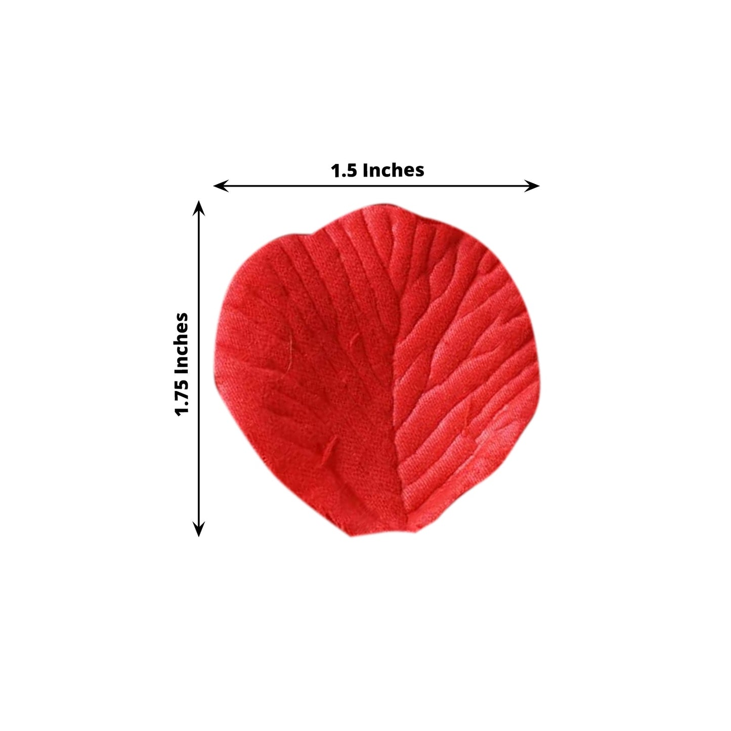 500-Pack Rose Petals Round Design Red Silk Confetti - Decorative Scatters for Tables and Floors
