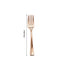 24-Pack Plastic Mini Dessert Forks Rose Gold 4"