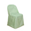 10 Pack Polyester Chair Covers for Folding Chairs Sage Green - Wrinkle-Free Stain-Resistant Slip-On Slipcovers