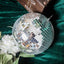 2 Pack 10" Silver Foam Disco Mirror Ball With Hanging Swivel Ring, Holiday Party Decor