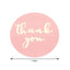 500Pcs 1" Thank You Gold Foil Text On Pink Stickers Roll DÃ©cor, Labels and Seals For DIY Envelope - Round