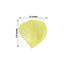500-Pack Rose Petals Round Design Yellow Silk Confetti - Decorative Scatters for Tables and Floors