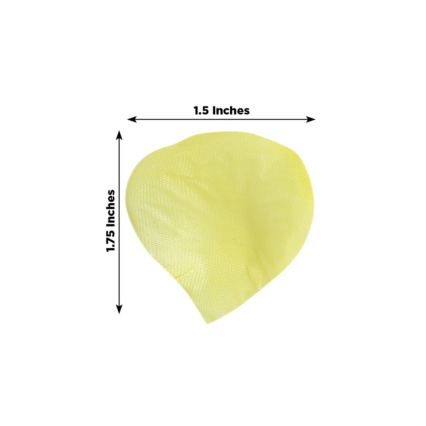 500-Pack Rose Petals Round Design Yellow Silk Confetti - Decorative Scatters for Tables and Floors