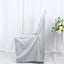 Polyester Slip On Banquet Chair Covers Silver - Stain-Resistant Reusable Durable Fabric
