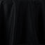 Fire Retardant Premium Polyester 108" Round Tablecloth Black - Stylish High-Performance Table Cover for Large Gatherings
