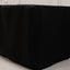 Fitted Polyester 96"x24"x30" Rectangle Tablecloth Black - Secure Fit for Unique Table Sizes