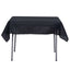 Polyester Square 54"x54" Tablecloth Black - Wrinkle-Resistant & Durable Table Cover for Events