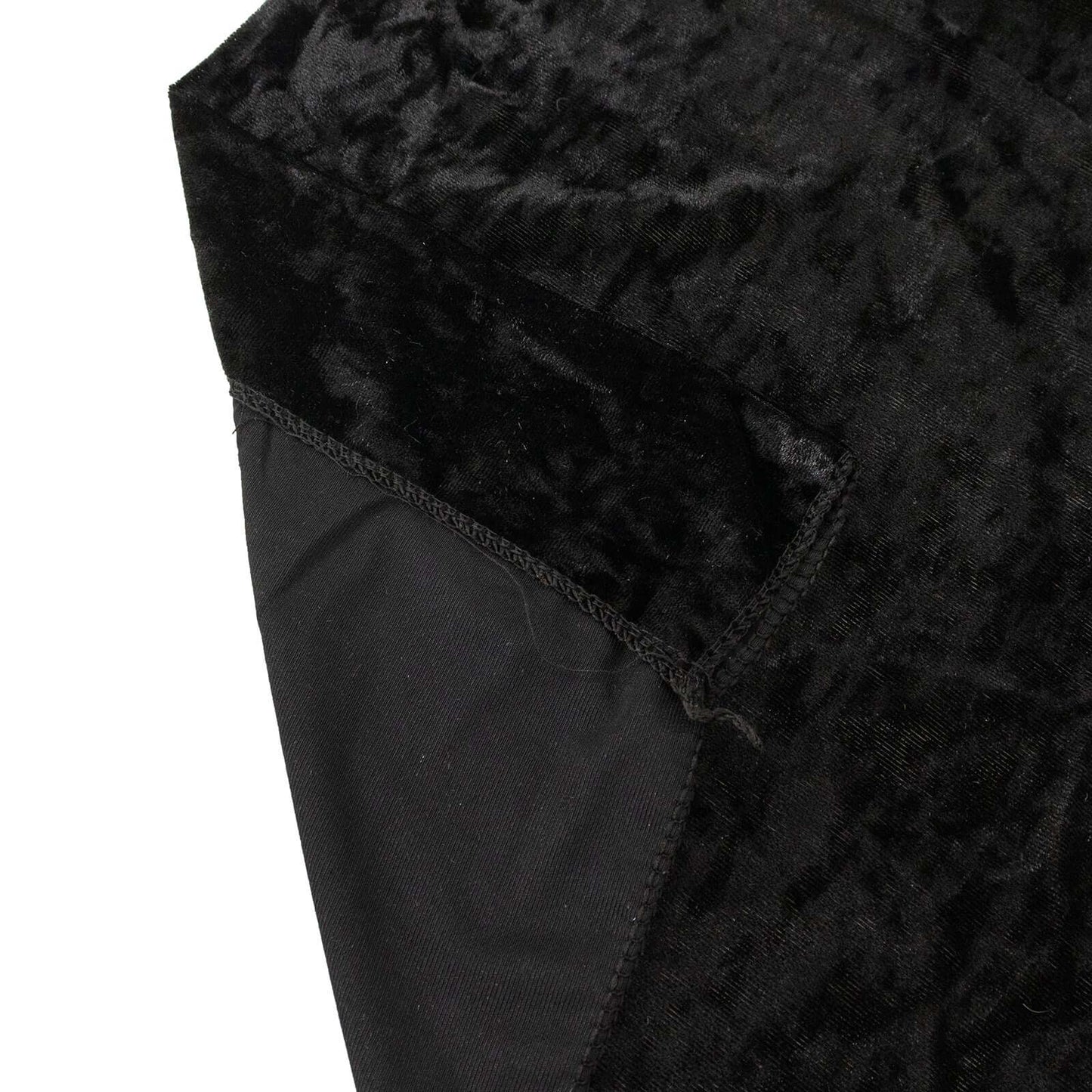 Black Crushed Velvet Backdrop Curtain â€“ 8ft x 8ft Event Drape with Rod Pocket, Privacy Panel for Photo Booths & Events
