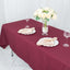 Premium Polyester 60"x102" Rectangle Tablecloth Burgundy - Durable 220GSM Wrinkle-Resistant Table Cover