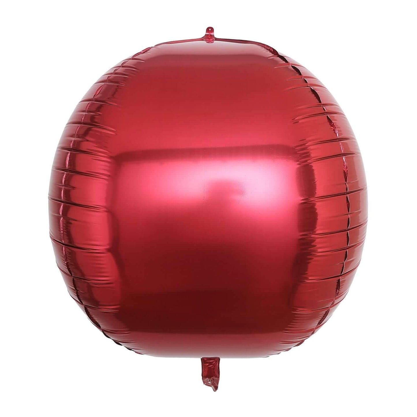 2 Pack 18" 4D Burgundy Sphere Mylar Foil Helium or Air Balloons