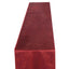 Premium Velvet 12"x108" Table Runner Burgundy - Sheen Finish Reusable Table Decor