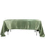 Satin Rectangular 60"x126" Tablecloth Dusty Sage Green - Smooth and Lustrous Table Cover