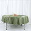 Polyester 90" Round Tablecloth Dusty Sage Green - Stain & Wrinkle-Resistant Table Cover