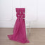 5 Pack Chiffon Chair Sashes Fuchsia - Soft & Lightweight Designer Chair Bows 22"x78"