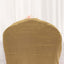 Crinkle Crushed Taffeta Chair Cover for Banquet Chairs Gold - Reusable Slipcover