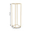 2-Pack Wedding Flower Stand Gold Metal Geometric Column Frame Rectangular - Versatile Floral Pedestal for Upscale Arrangements 48"
