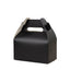 25 Pack Candy Gift Tote Gable Boxes, Matte Black Party Favor Treat Boxes - 6"x3.5"x7"