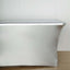Stretch Spandex 72"x30" Rectangle Tablecloth Metallic Silver - Form-Fitting Table Cover
