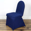 10 Pack Spandex Chair Covers for Banquet Chairs Navy Blue - Durable Reusable Stretch Slip-On Covers