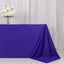 Scuba Rectangular 90"x132" Tablecloth Purple - Wrinkle Free, Stain Resistant & Seamless Table Cover