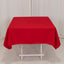 Cotton Blend 54"x54" Square Tablecloth Red - Wrinkle-Resistant Table Cover