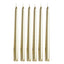 12-Pack Taper Candles Premium Wax Design Metallic Gold - Unscented Candles for Upscale Settings 10"