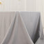 Premium Polyester 90"x156" Rectangle Tablecloth Silver - Seamless 220GSM Stain-Resistant Table Cover