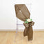 5 Pack Satin Chair Sashes Taupe - Durable Chair Bows with Shiny Finish 6"x106"