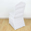 Stretch Spandex Chair Cover Rouge for Banquet Chairs White - Sleek Fitted Slip-On Slipcover for Weddings & Gatherings