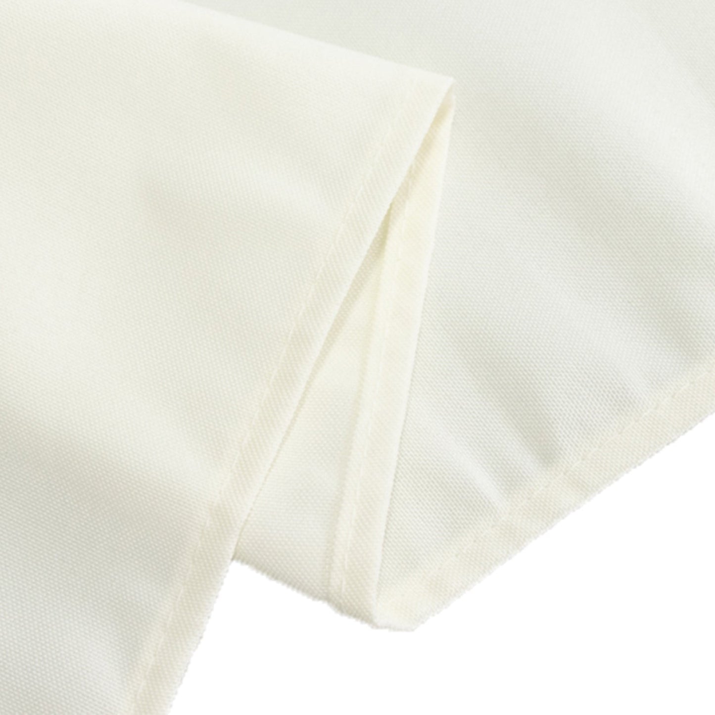 Fire Retardant Premium Polyester 60"x102" Rectangular Tablecloth Ivory - High-Performance Table Cover