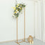 Wedding Arch Slim Gold Metal Rectangular Design Backdrop Stand - Floral Display Frame 6.5ft