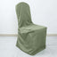 Polyester Slip On Banquet Chair Covers Dusty Sage Green - Stain-Resistant Reusable Durable Fabric