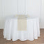 Faux Linen 12"x108" Table Runner Beige - Slubby Textured & Wrinkle Resistant Table Decor