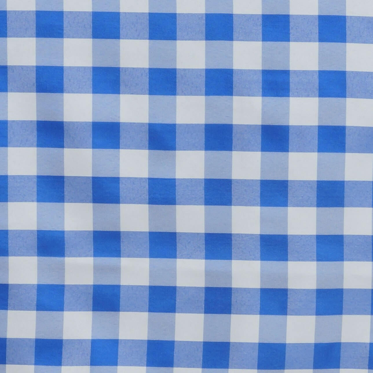 5 Pack Polyester 15"x15" Napkins Blue/White Buffalo Plaid Gingham Style Cloth Napkins