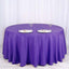 Polyester 120" Round Tablecloth Purple - Seamless Wrinkle-Resistant Table Cover