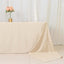 Scuba Rectangular 90"x156" Tablecloth Beige - Wrinkle Free, Stain Resistant & Seamless Table Cover