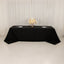 Cotton Blend 90"x156" Rectangle Tablecloth Black - Seamless Wrinkle-Resistant Table Cover