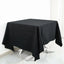 100% Cotton 70"x70" Square Tablecloth Black Linen - Soft & Breathable Fabric Table Cover