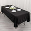 Scuba Rectangular 60"x102" Tablecloth Black - Wrinkle Free & Stain Resistant Table Cover for Weddings and Banquets